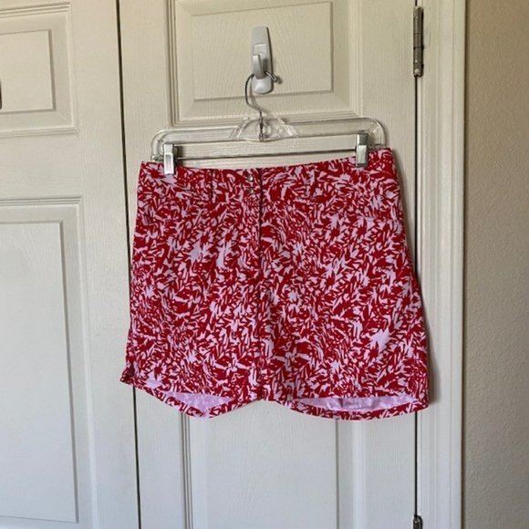 Adidas Anna‎ Nordqvist Golf Shorts Women's Size 6 Red & White Floral Print - Picture 9 of 9